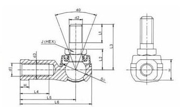 Zinc alloy ball joint-BL